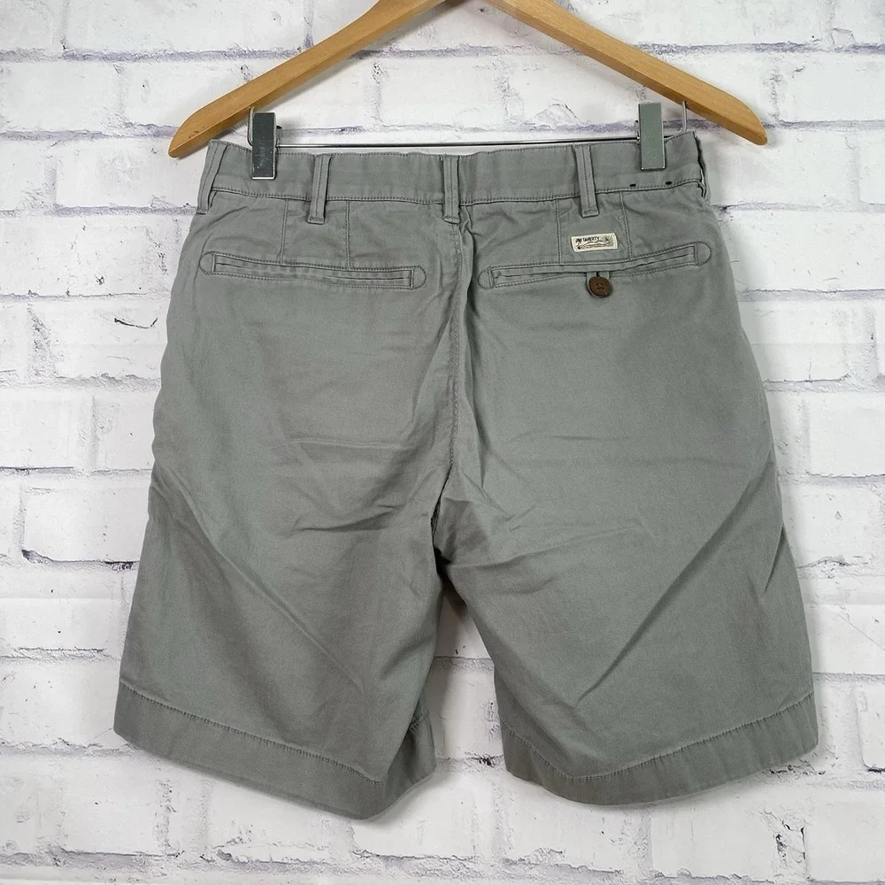 Faherty Shorts Men's‎ Size 28 Chino Organic Cotton Tencel Gray 8